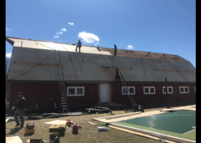 new roof on barn roofing company