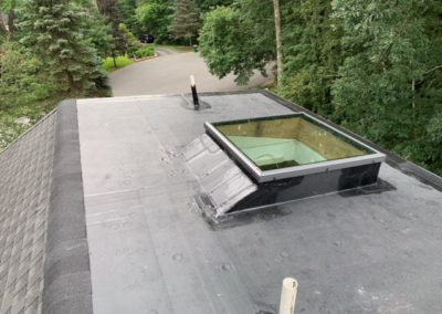 rubber roof skylight new roof